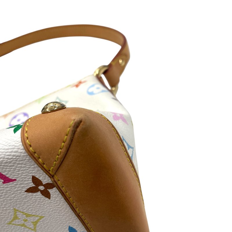 LOUIS VUITTON 路易威登 M40098 Eliza 單肩腋下包 白三彩老花 金釦-8
