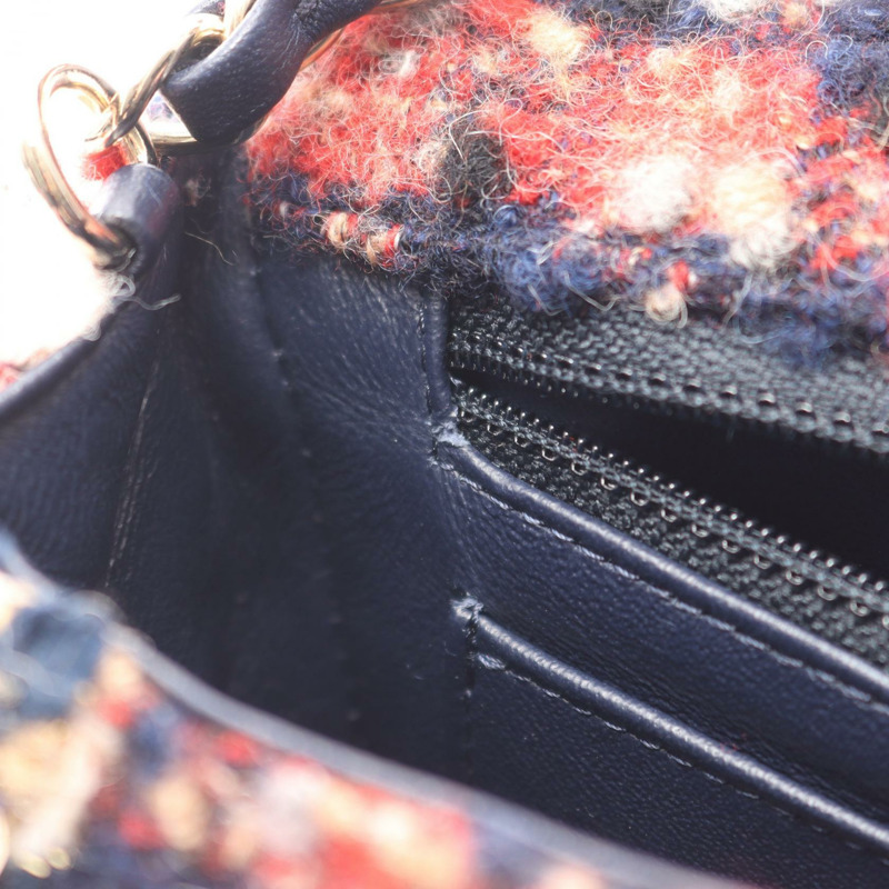 香奈兒 (CHANEL) 迷你絎縫 20 鏈條肩背包 A69900 紅色織物 二手 女士 金色五金 CC-5