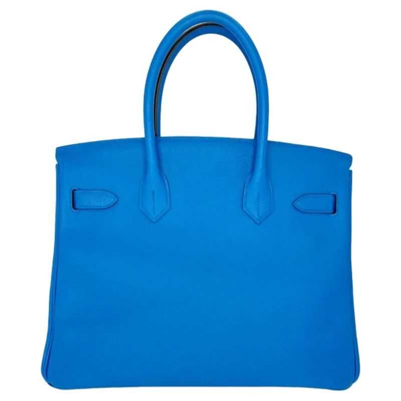 ［4111］Hermès 愛馬仕 Birkin 30 坦桑尼亞藍 手提包 EP皮 銀扣-1