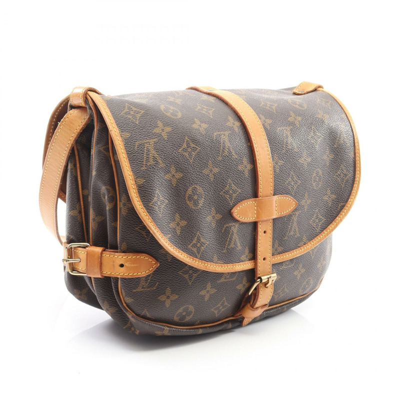 路易威登 Saumur 30 斜背包 M42256 Monogram 帆布 二手 LV-1