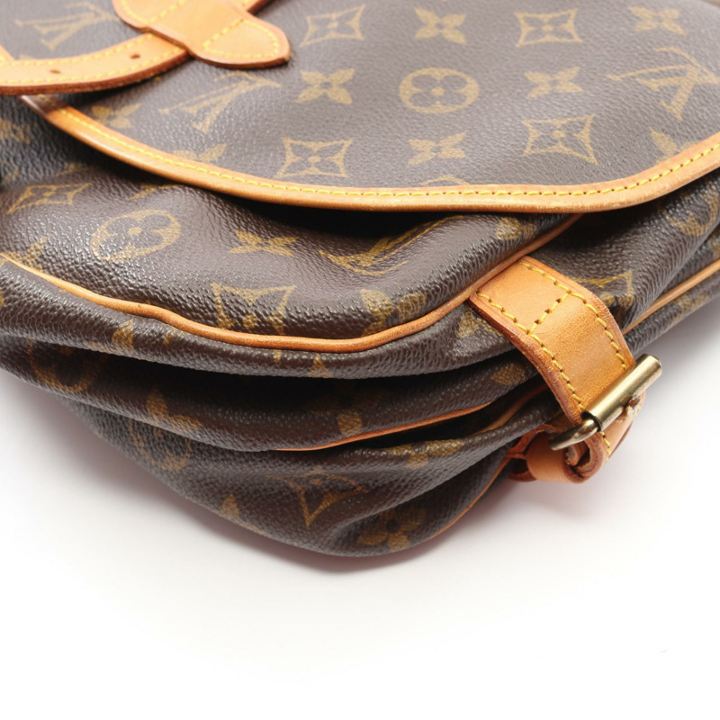路易威登 Saumur 30 斜背包 M42256 Monogram 帆布 二手 LV-9