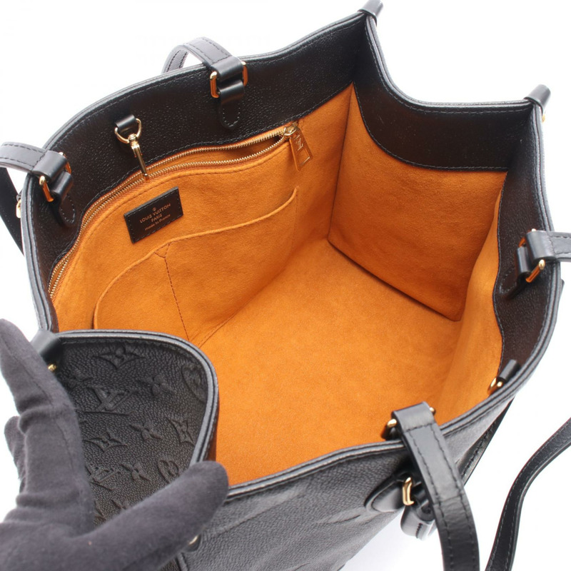 路易威登 On the Go MM 單肩手提包 M45595 Monogram Emplant 黑色 二手-2