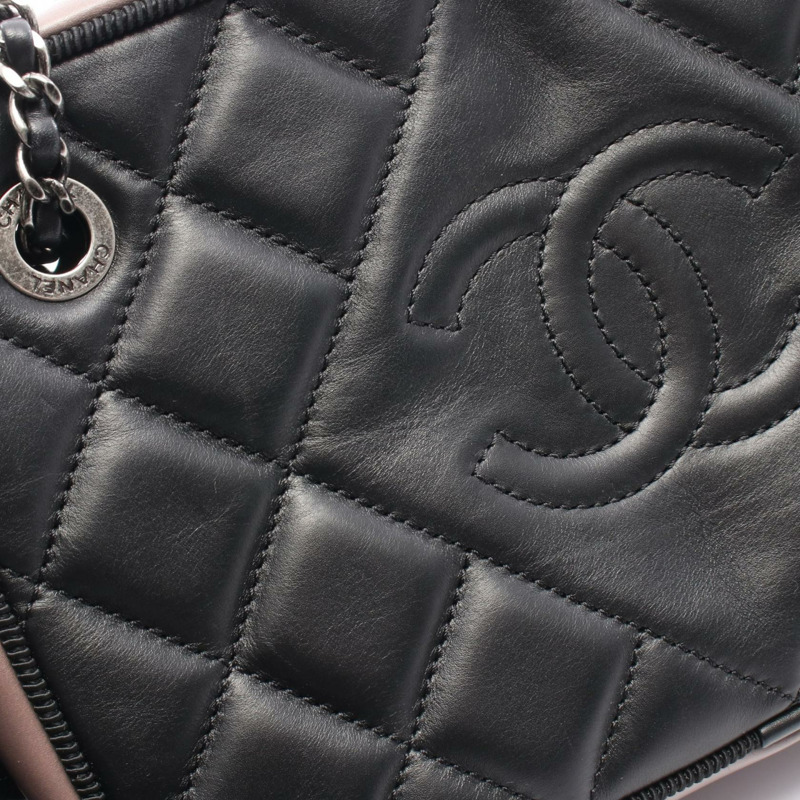 香奈兒 (CHANEL) Ballerina Matelasse 鏈條肩背包 A93015 黑色皮革二手 SHW CC-5