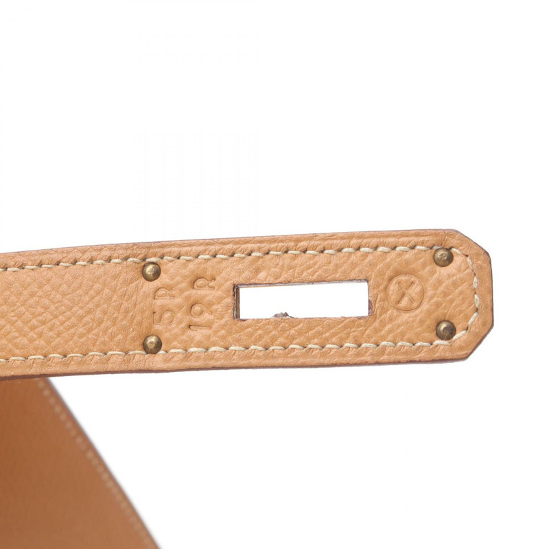 愛馬仕 Kelly 32 肩背包，棕色粒面 Couchevel 皮革，二手，金色五金-4