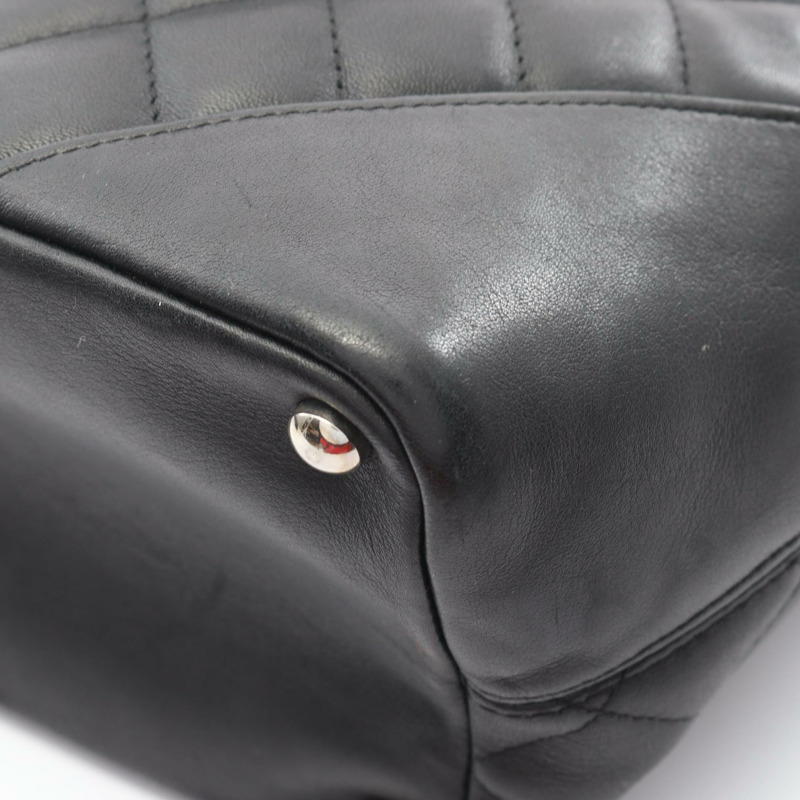 香奈兒 Cambon 系列中型托特包 A25167 羊皮 黑色 二手 SHW CC-7