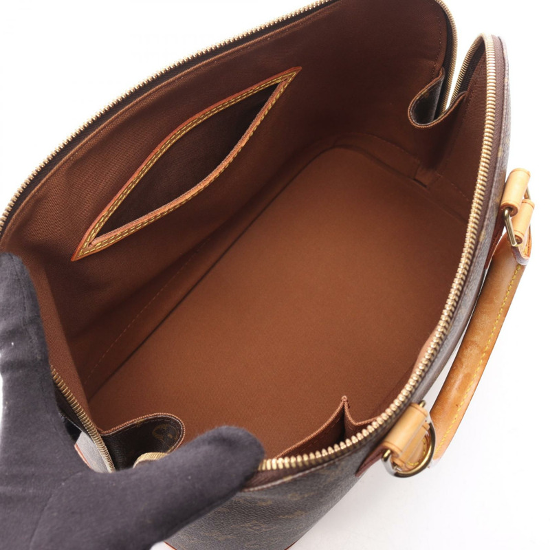 路易威登 Alma 手提拉鍊包 M51130 Monogram 帆布皮革棕色二手 LV-2