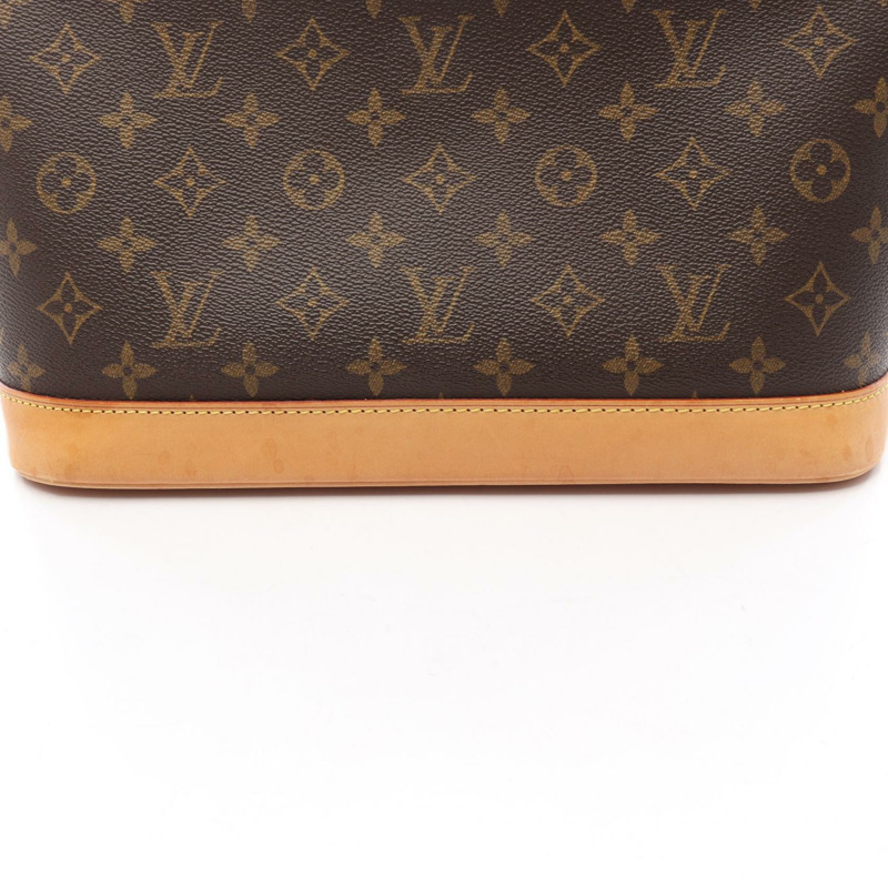 路易威登 Alma 手提拉鍊包 M51130 Monogram 帆布皮革棕色二手 LV-7