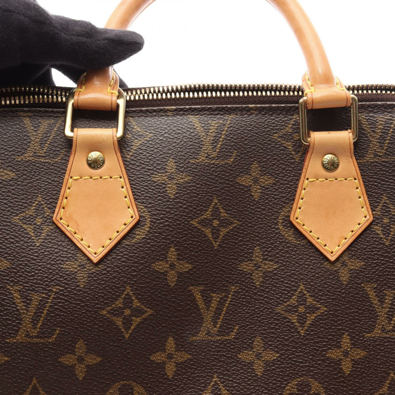 路易威登 Alma 手提拉鍊包 M51130 Monogram 帆布皮革棕色二手 LV-10