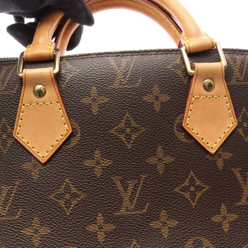 路易威登 Alma 手提拉鍊包 M51130 Monogram 帆布皮革棕色二手 LV-11