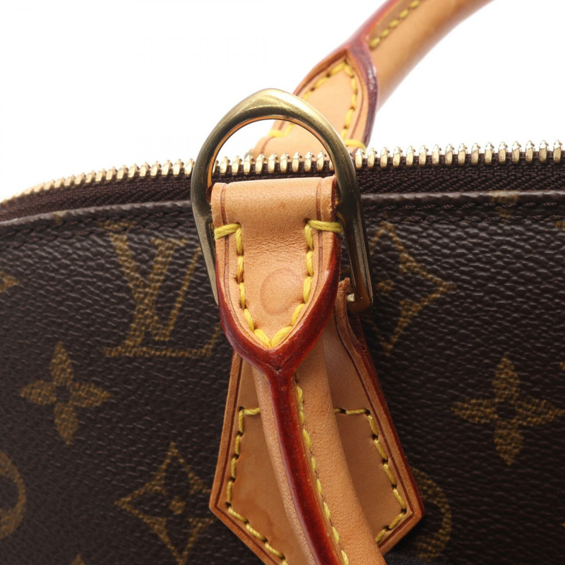 路易威登 Alma 手提拉鍊包 M51130 Monogram 帆布皮革棕色二手 LV-14