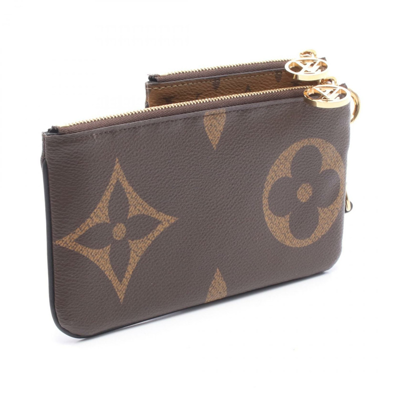 路易威登 Pochette Trio 手拿包 M68756 Monogram Giant 反向棕色/黑色 二手-1
