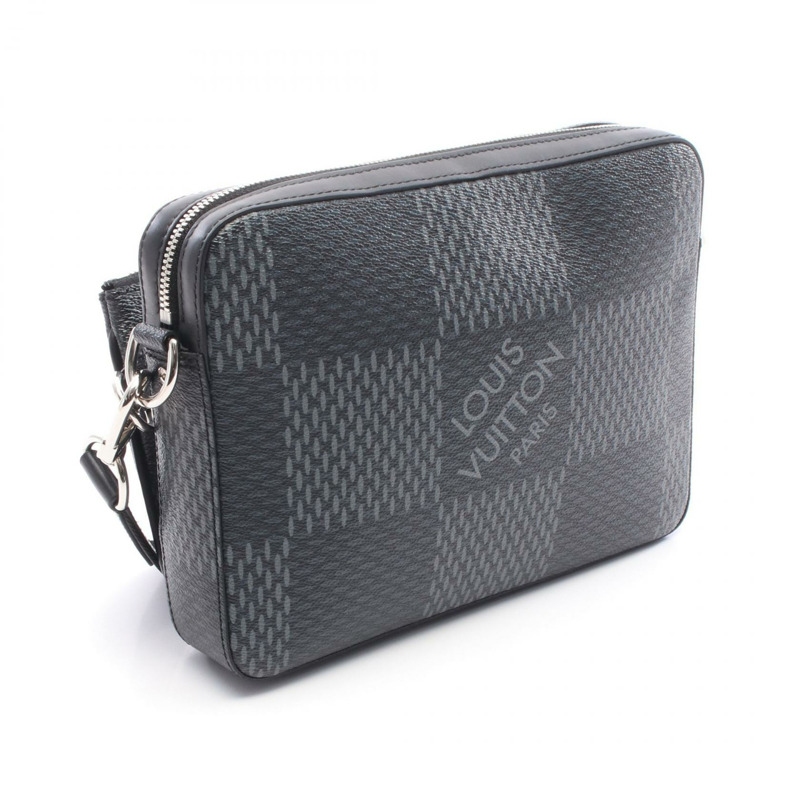 路易威登 Trio Messenger 肩背包 N50017 Damier Graphite 黑色 二手 LV-1