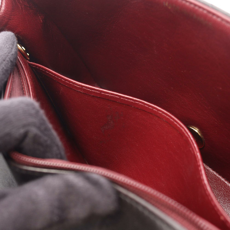 香奈兒 (CHANEL) 絎縫 Diana 翻蓋鏈條單肩背包,羊皮材質,黑色,二手,女士款,金色五金-5