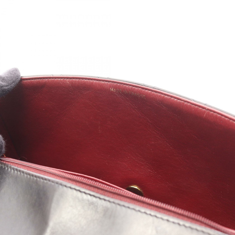 香奈兒 (CHANEL) 絎縫 Diana 翻蓋鏈條單肩背包,羊皮材質,黑色,二手,女士款,金色五金-14