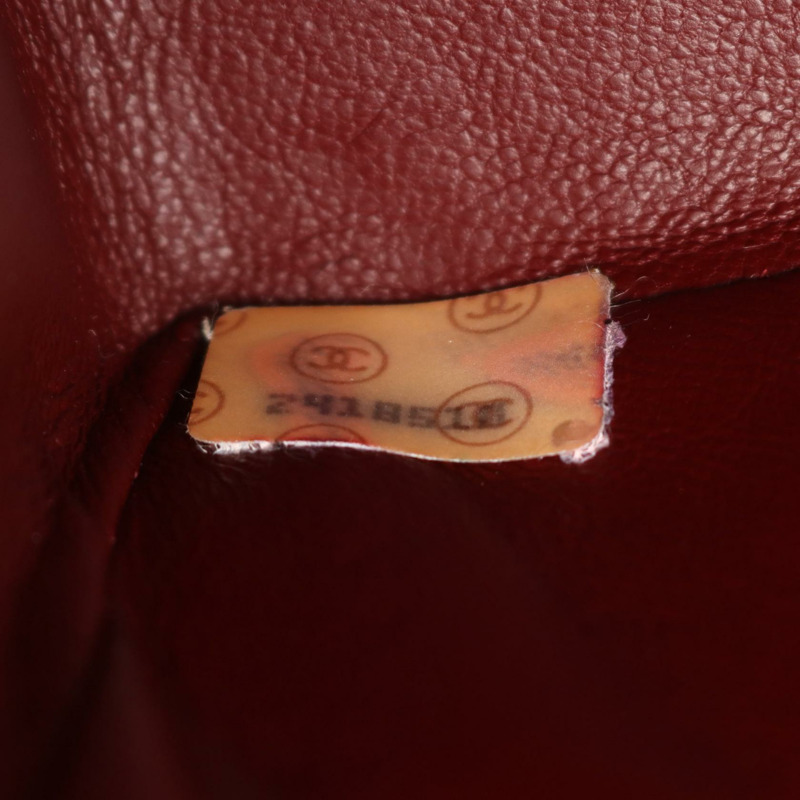 香奈兒 (CHANEL) 絎縫鏈條單肩包，羊皮材質，黑色，二手，女士款，金色五金-4