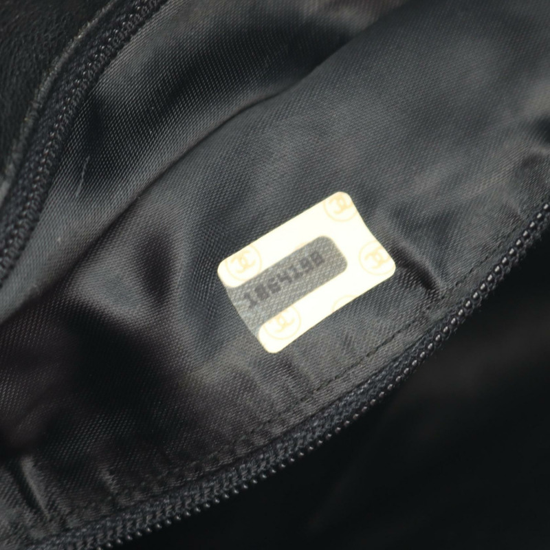 香奈兒 (CHANEL) 絎縫鏈條單肩包,羊皮材質,黑色,二手,女士款,金色五金-4