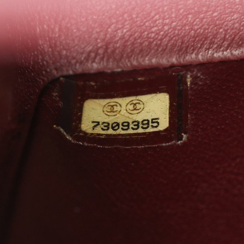 香奈兒迷你絎縫鏈條單肩包,羊皮材質,黑色,二手,女士款,金色五金-4