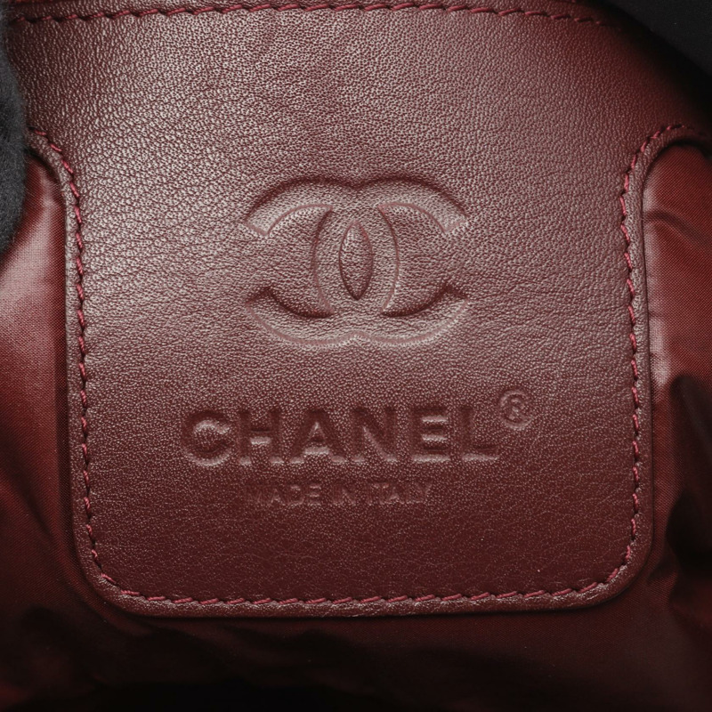 香奈兒 Coco Cocoon MM 手提包 尼龍皮革 黑色 二手 女士 CC-3