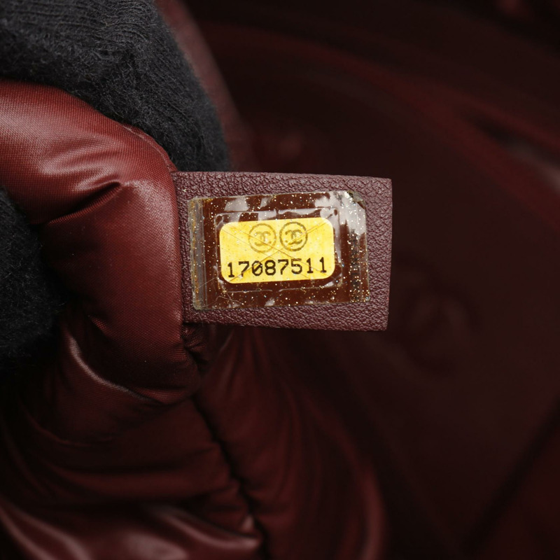 香奈兒 Coco Cocoon MM 手提包 尼龍皮革 黑色 二手 女士 CC-4