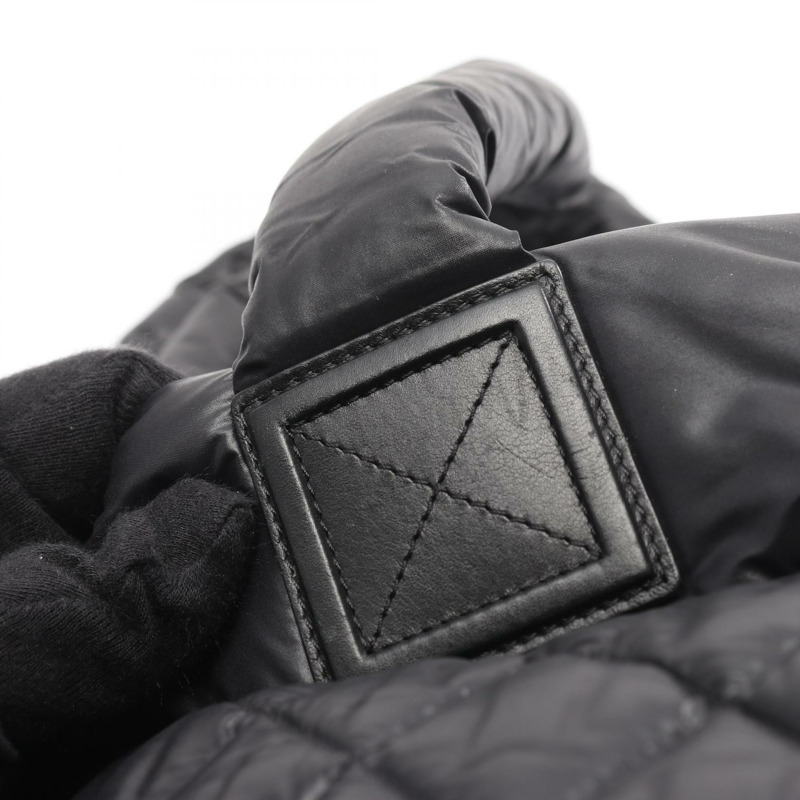 香奈兒 Coco Cocoon MM 手提包 尼龍皮革 黑色 二手 女士 CC-9