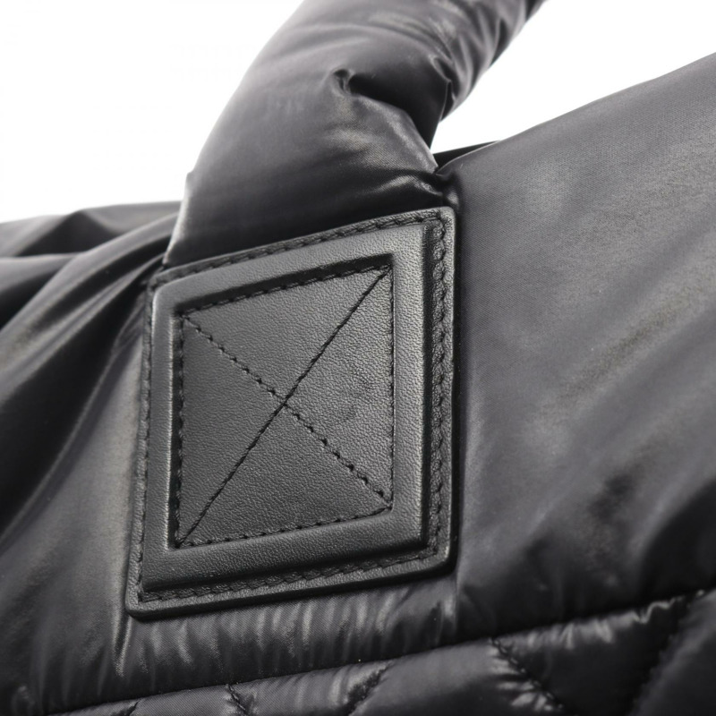 香奈兒 Coco Cocoon MM 手提包 尼龍皮革 黑色 二手 女士 CC-10