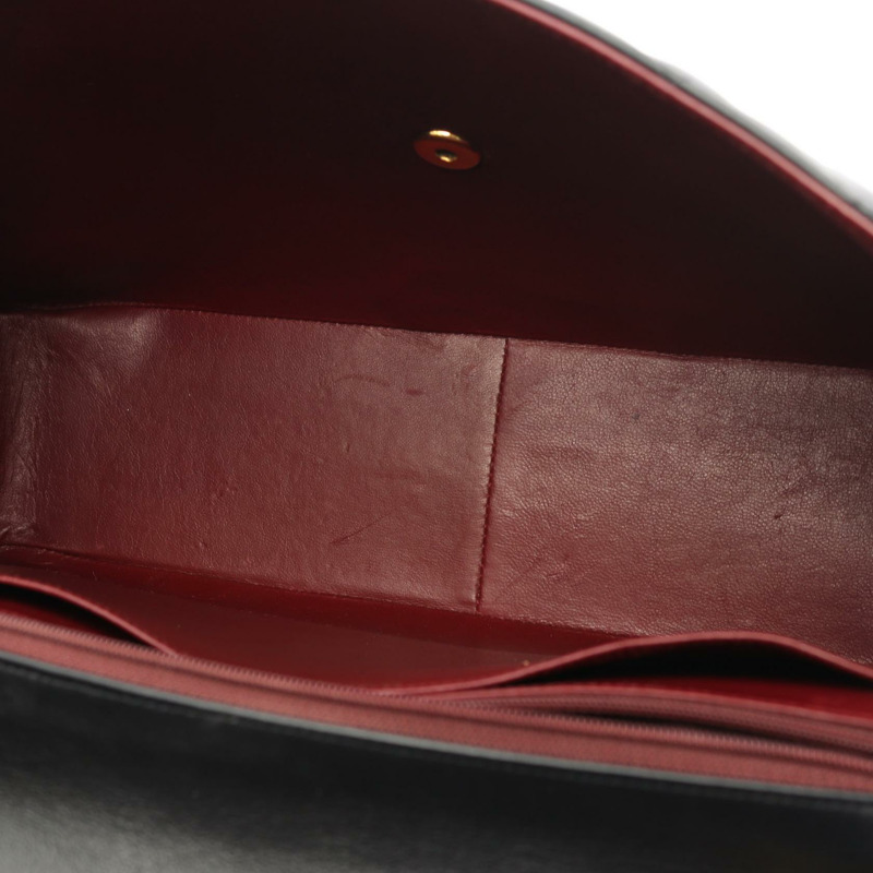 香奈兒 Big Matelasse34 鏈條肩背包，羊皮材質，黑色，二手，金色五金，CC-6