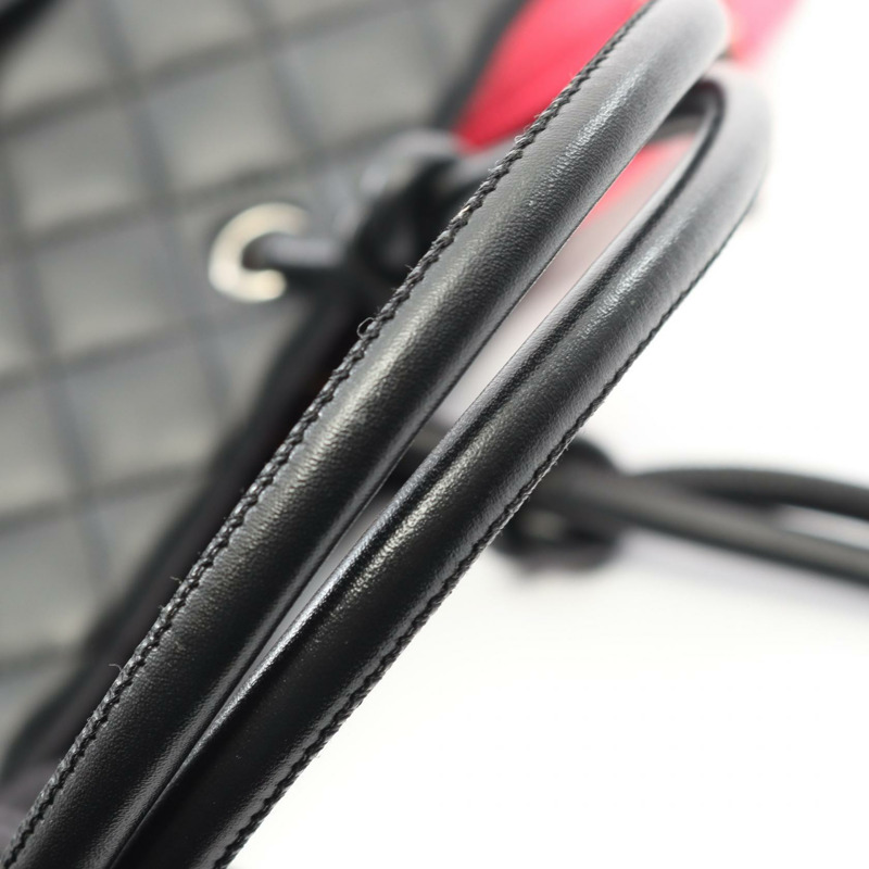 香奈兒 Cambon 系列中型單肩托特包,黑色漆皮,二手女款,附五金配件-10