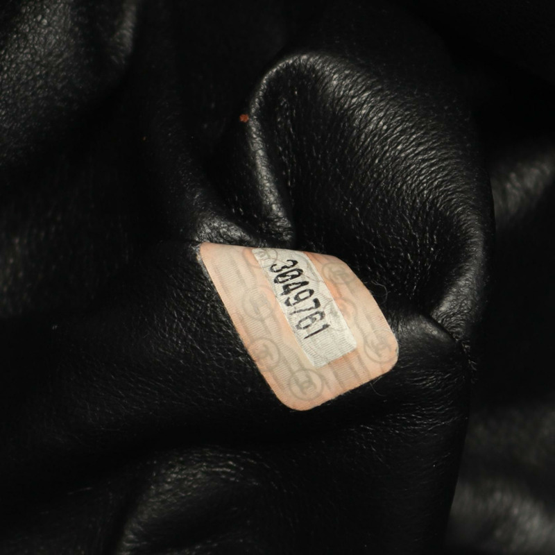 香奈兒 (CHANEL) Jumbo COCO 標誌鏈條肩背包，羊皮材質，黑色，二手，女士款，金色五金配件-4