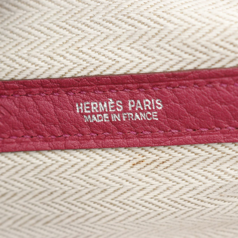 愛馬仕 Garden Party PM 手提包 051559CK Negonda 皮革 Bis de rose 二手-3