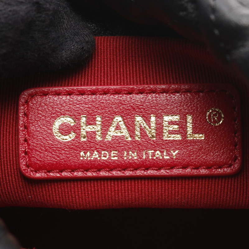 香奈兒 (CHANEL) 絎縫肩背包 AS2529 羊皮 人造珍珠 黑色 二手 CC-3