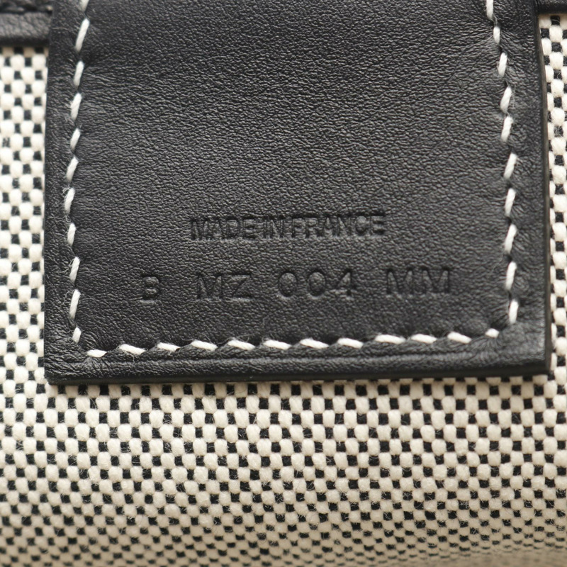 愛馬仕 Steeple 25 手提包 083611CK Toile H 帆布 Swift 皮革 灰色 黑色 二手-4