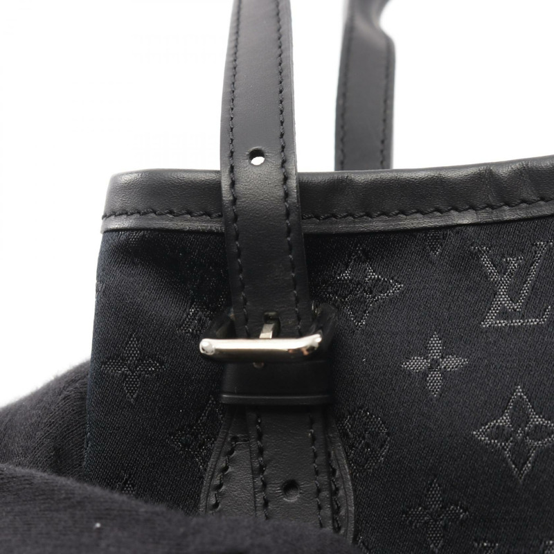路易威登 (LOUIS VUITTON) 小水桶包 M92144 Monogram 緞面黑二手女款 LV-7