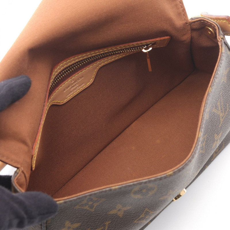 路易威登迷你翻蓋單肩背包 M51147 Monogram 二手 LV 女士棕色-2