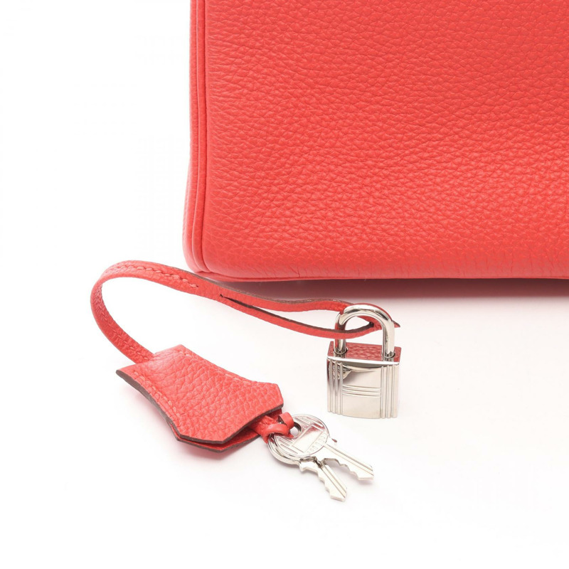 愛馬仕 Birkin 25 手提包,Togo 皮革,Rouge pivoine 紅色,二手,女士,SHW R-5