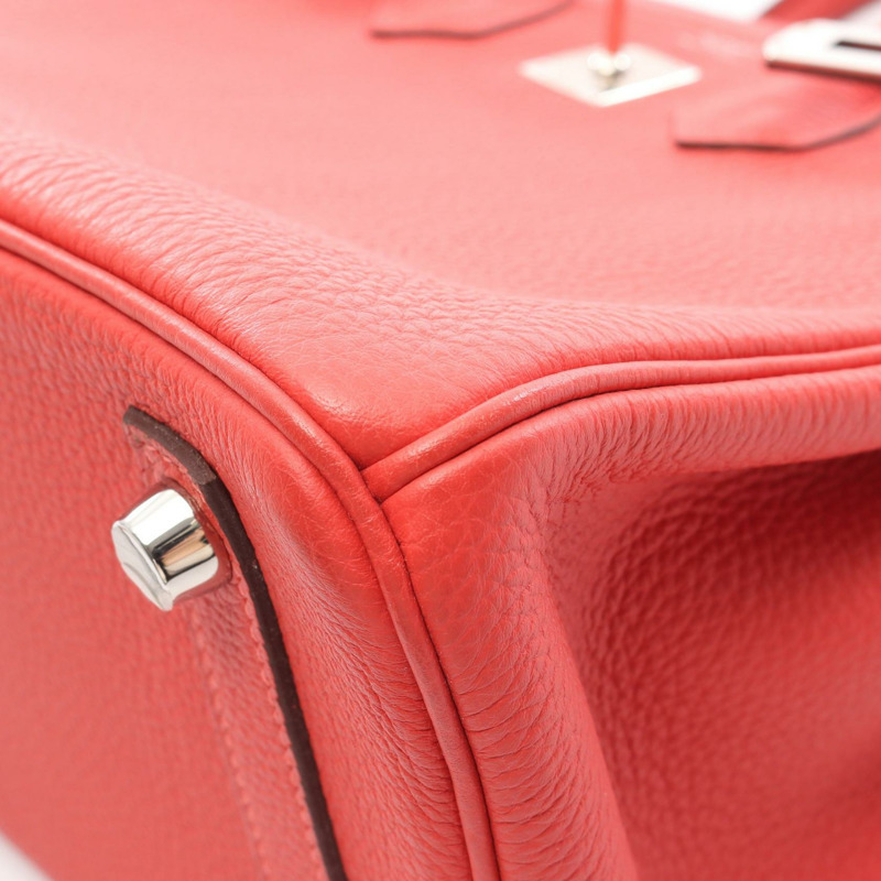 愛馬仕 Birkin 25 手提包,Togo 皮革,Rouge pivoine 紅色,二手,女士,SHW R-7