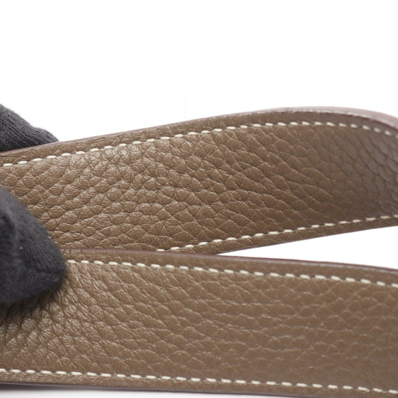 愛馬仕 Picotin Lock MM 手提包，Clemence 皮革，米色/灰褐色，二手-8