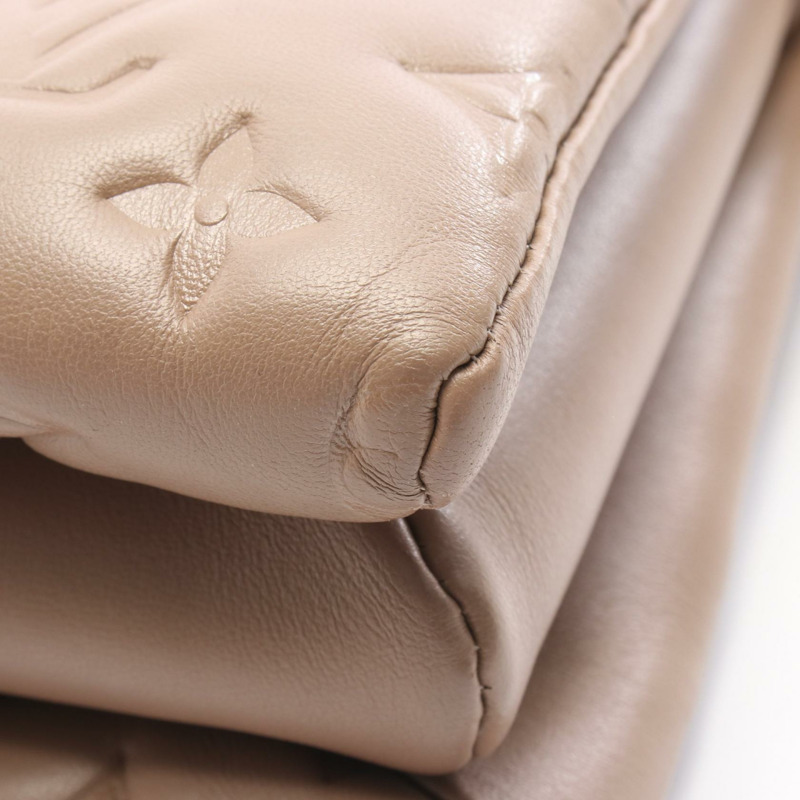 路易威登 Coussin PM 肩背包 M21263 Monogram 皮革 米色 灰褐色 二手-5