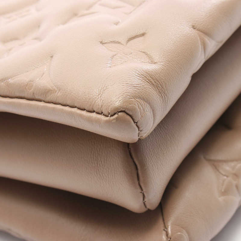 路易威登 Coussin PM 肩背包 M21263 Monogram 皮革 米色 灰褐色 二手-6