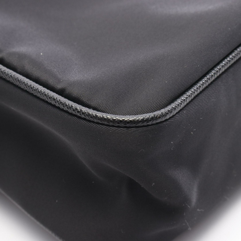 PRADA 男士肩斜背包 2VH143 尼龍皮革 黑色 二手-4