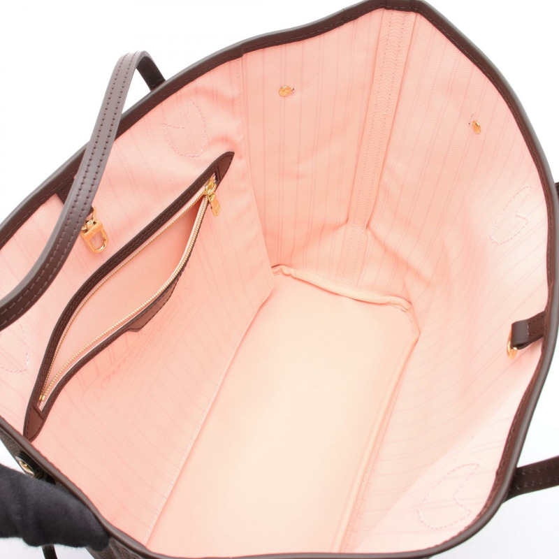 路易威登 Neverfull MM 單肩手提包 N41603 Damier Ebene 粉紅二手女款-2