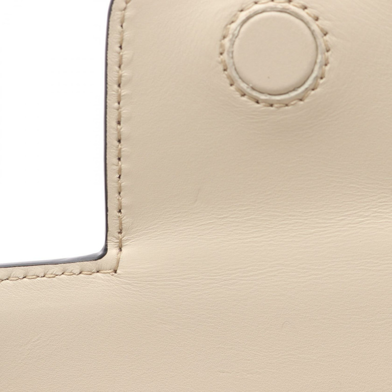 Miu Miu CRM 精紡小牛皮 Penny 肩斜背包 5BD270 米色 二手-4