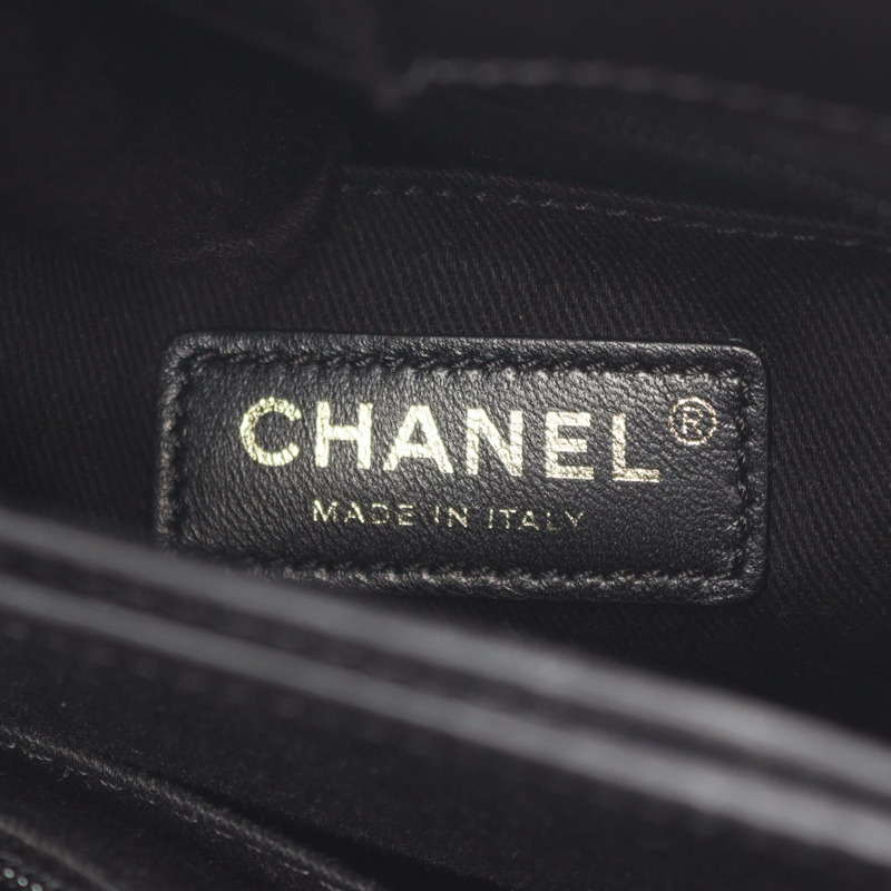 香奈兒 Neo Executive Tote S 單肩手提包 A69929 皮革 白色 黑色 二手 SHW-3