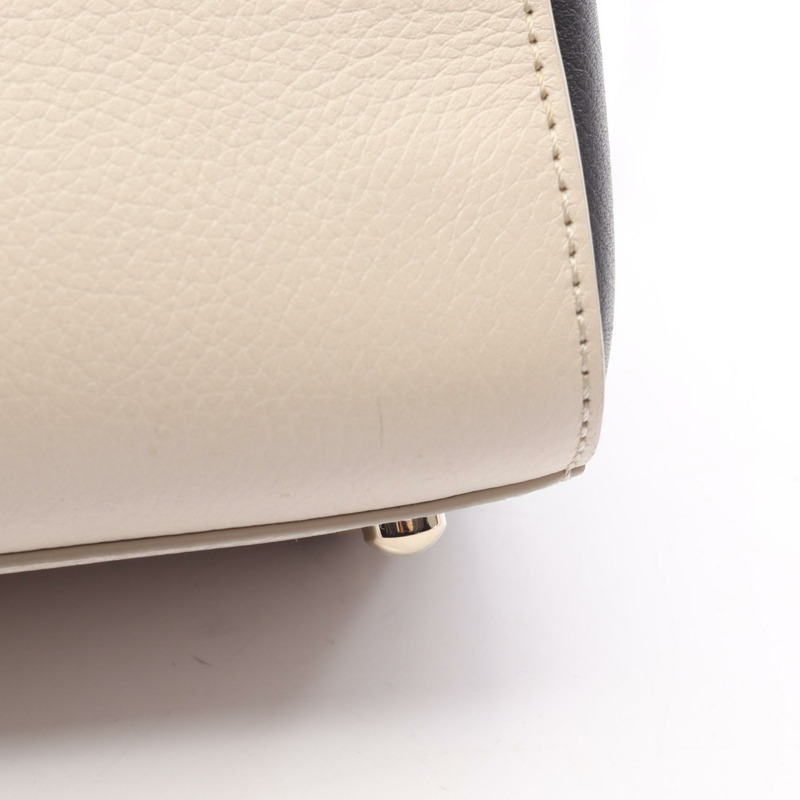 香奈兒 Neo Executive Tote S 單肩手提包 A69929 皮革 白色 黑色 二手 SHW-10