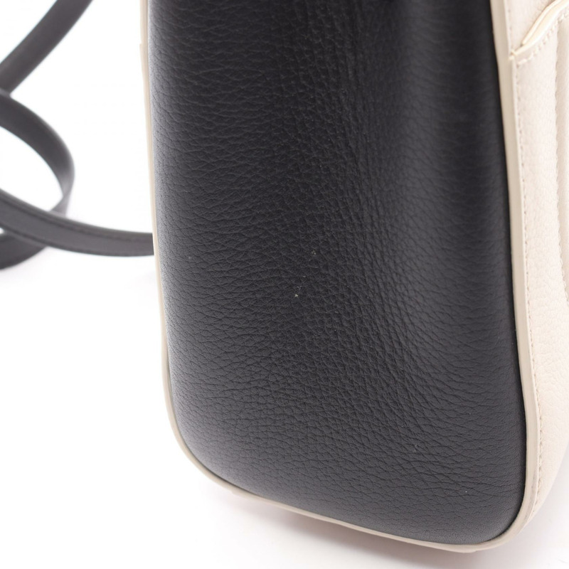 香奈兒 Neo Executive Tote S 單肩手提包 A69929 皮革 白色 黑色 二手 SHW-11