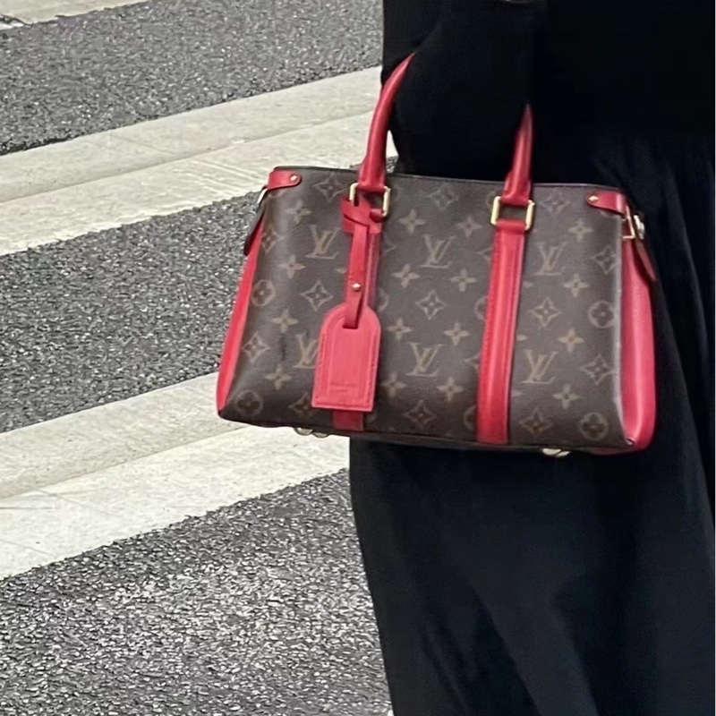 莉亞精品♡LV M44818 Soufflot BB 手提斜背包 紅 二手-1