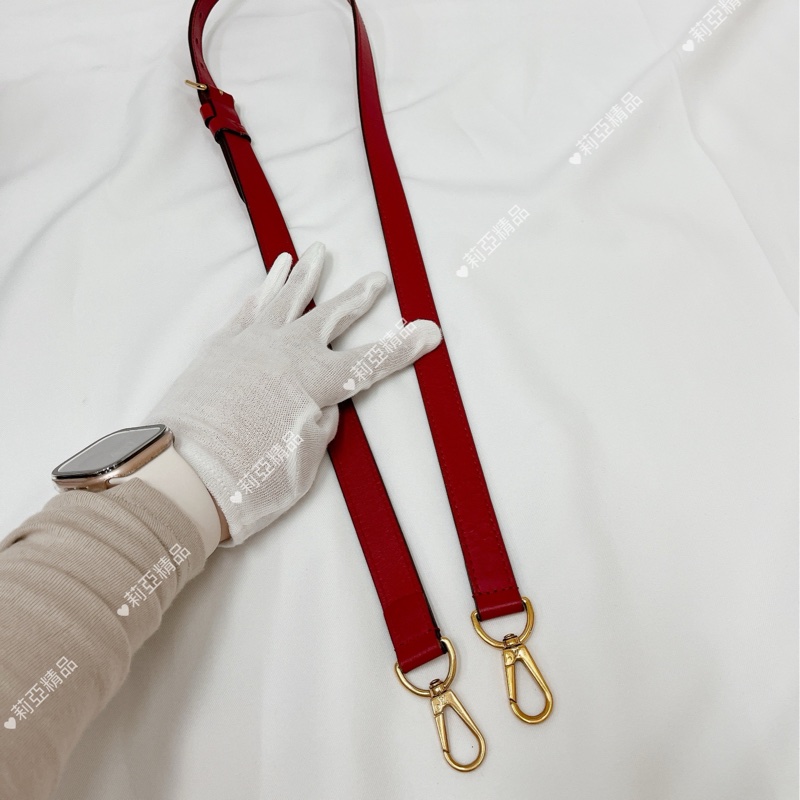 莉亞精品♡LV M44818 Soufflot BB 手提斜背包 紅 二手-18