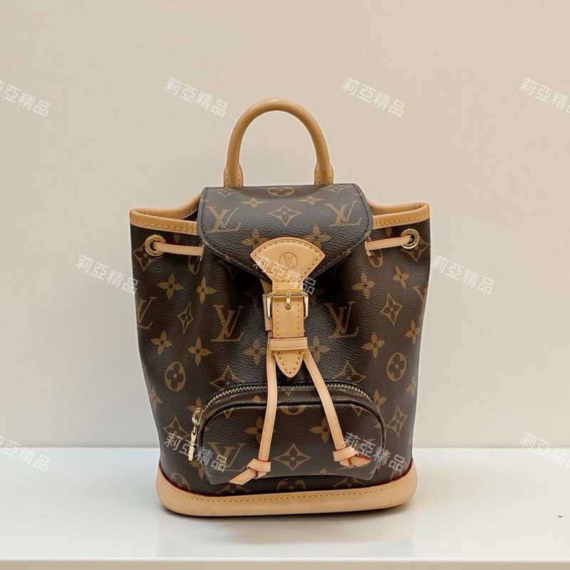 莉亞精品♡LV M11199 老花後背包 二手-0