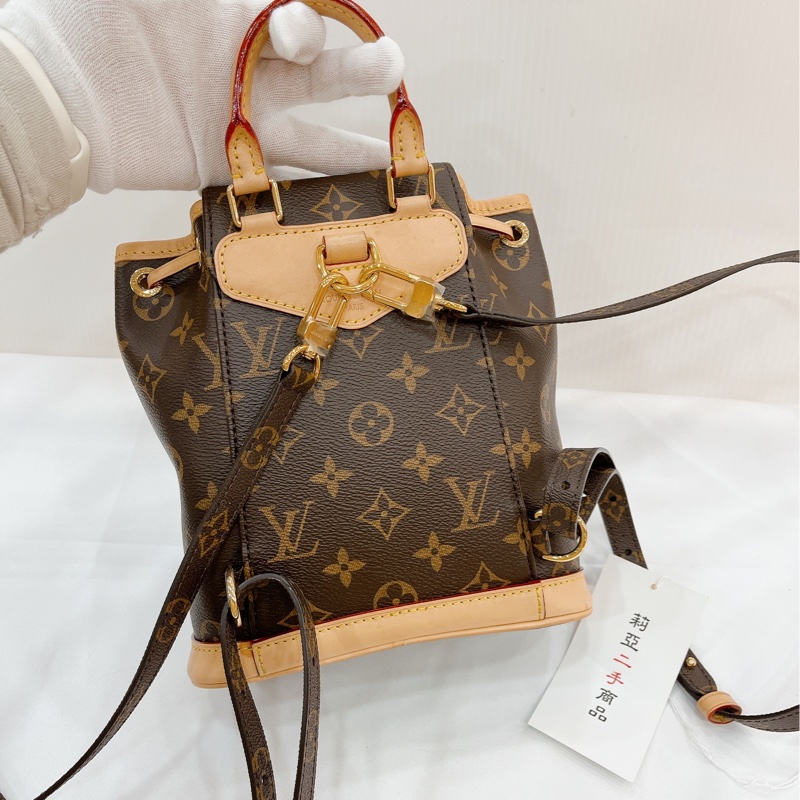 莉亞精品♡LV M11199 老花後背包 二手-5