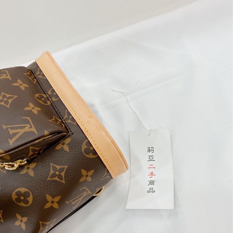 莉亞精品♡LV M11199 老花後背包 二手-10