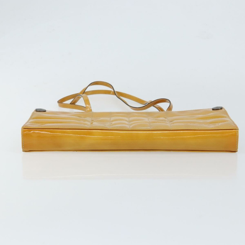 【日本直送】香奈兒 Choco Bar 肩背包 琺瑯黃 CC Auth 152372-4